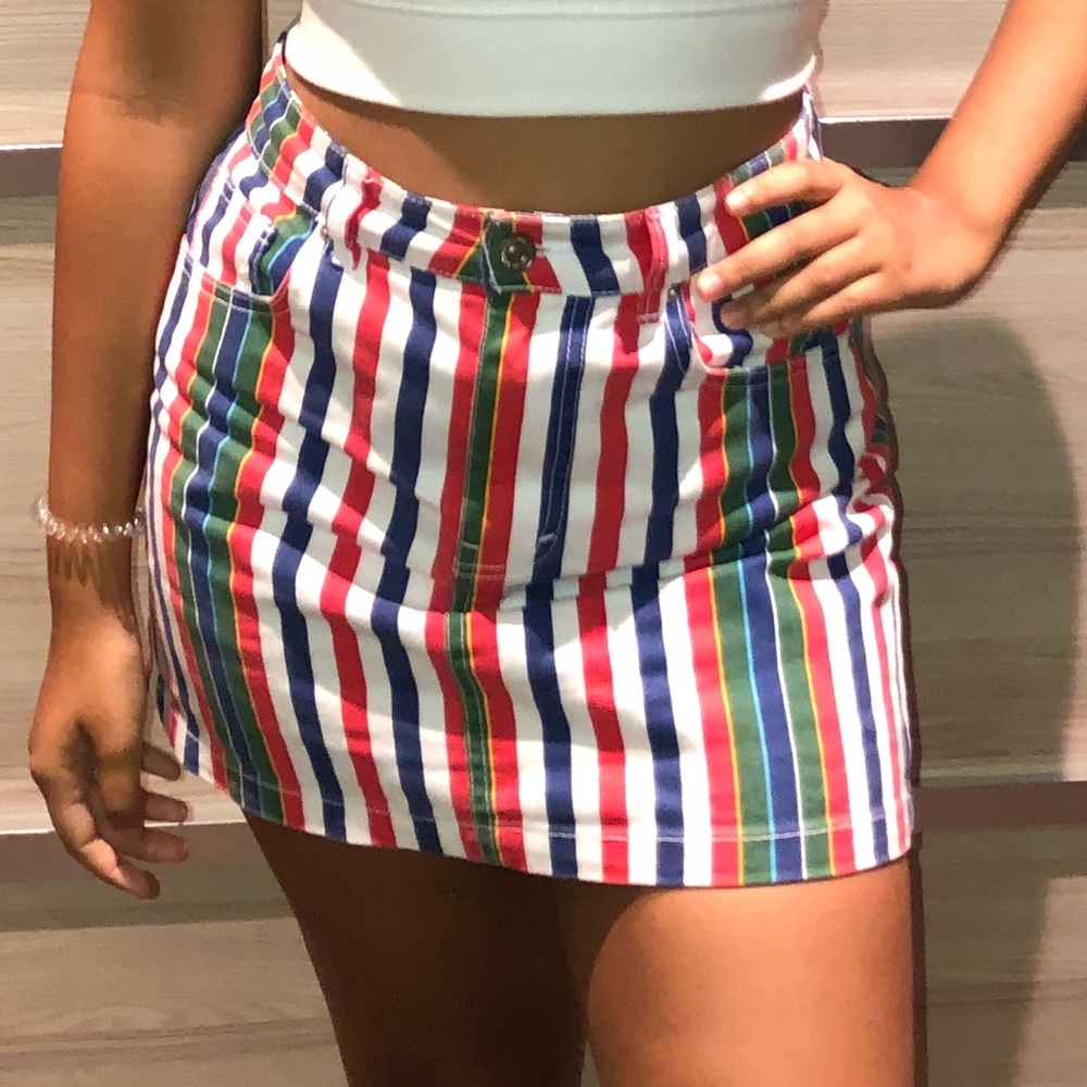 COLORFUL STRIPED SKIRT